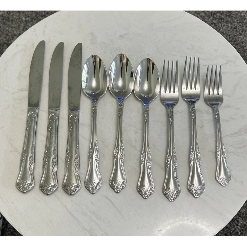 Oneida AZALEA Flatware 9 Replacement‎ Filler Pieces Silverware Knife Spoon Fork
